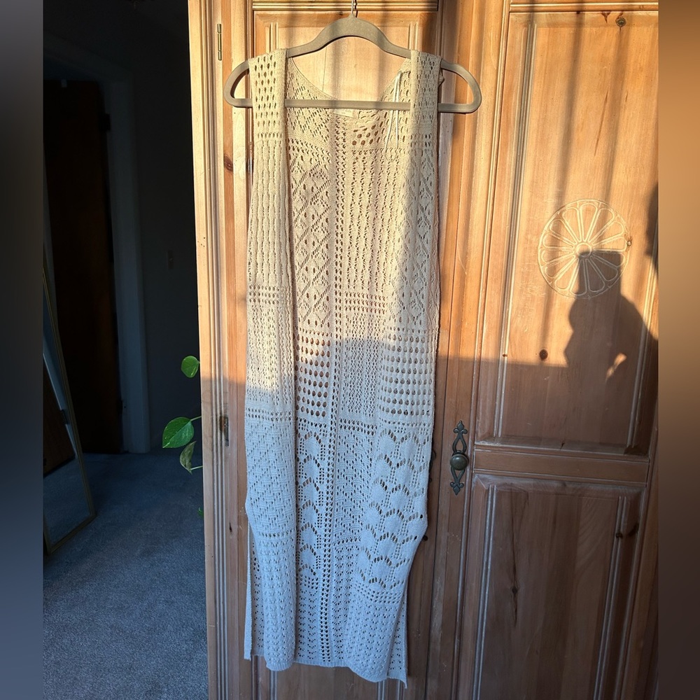 Crochet/Lacey Sleeveless Cardigan | Bohemian